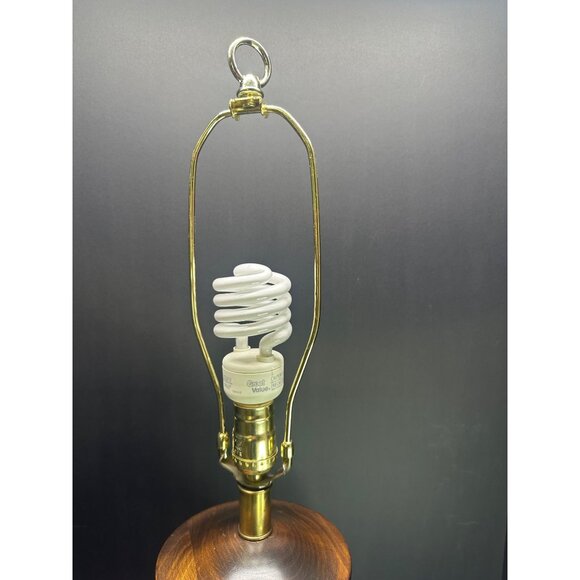 Vtg Frederick Copper Style Floral Table Lamp Urn Ginger Jar Style 28" Tall Works - Picture 11 of 11